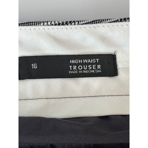 Loft Plus Womens High Waist Glen Plaid‎ Trousers Size 16 - Picture 6 of 10